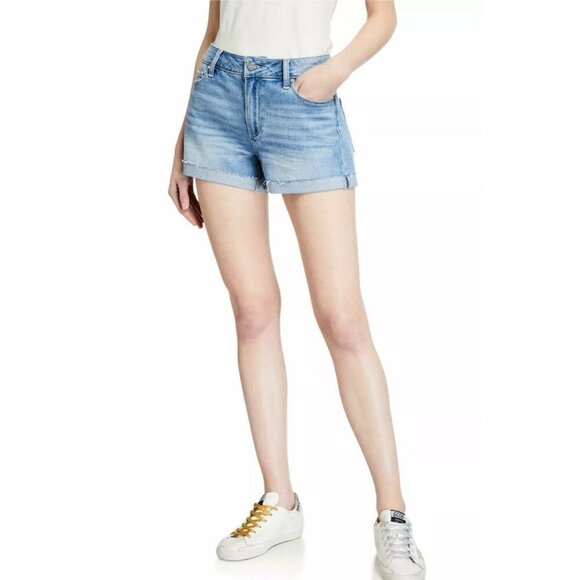 Paige Denim Jimmy Jimmy Rolled Cuff Jean Shorts 30 - Picture 1 of 8